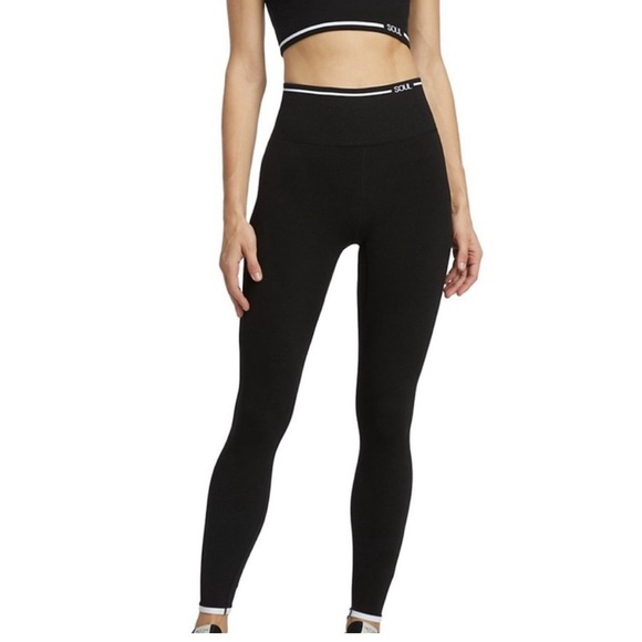 - Soulcycle Ribbed Seamless Black leggings - Picture 1 of 9